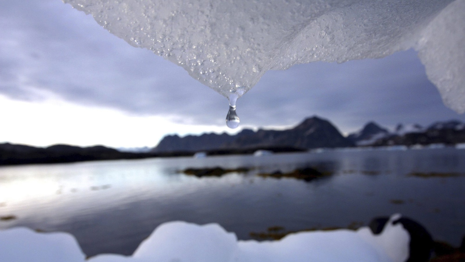 Iceberg qui fond au Groenland