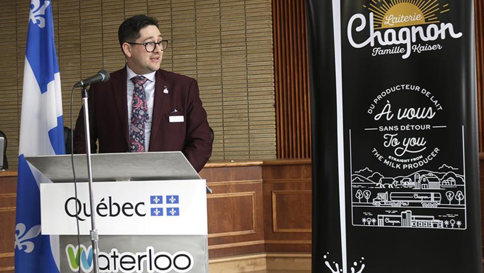 Nathan Kaiser est le président de la Laiterie Chagnon.