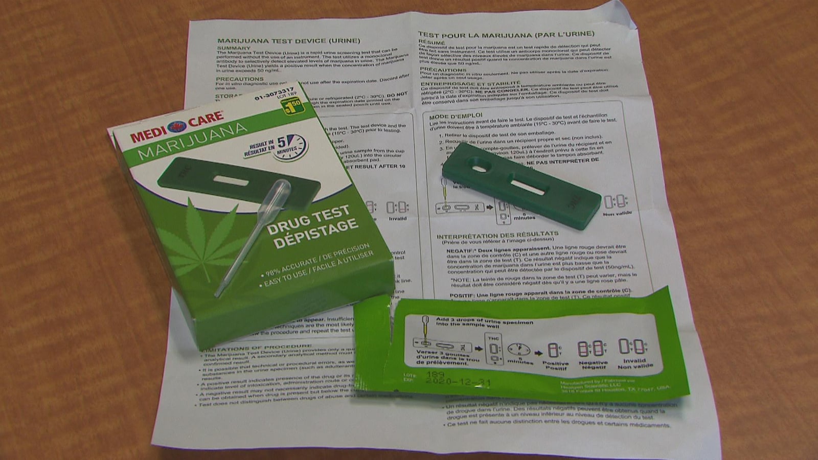 Le test de dépistage de THC de la compagnie Medicare