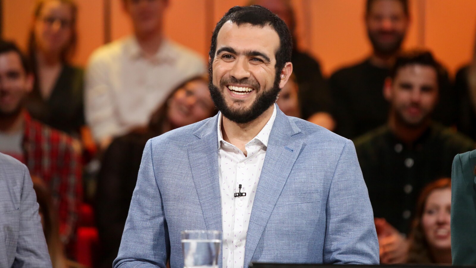 Omar Khadr, lors de son passage à « Tout le monde en parle »