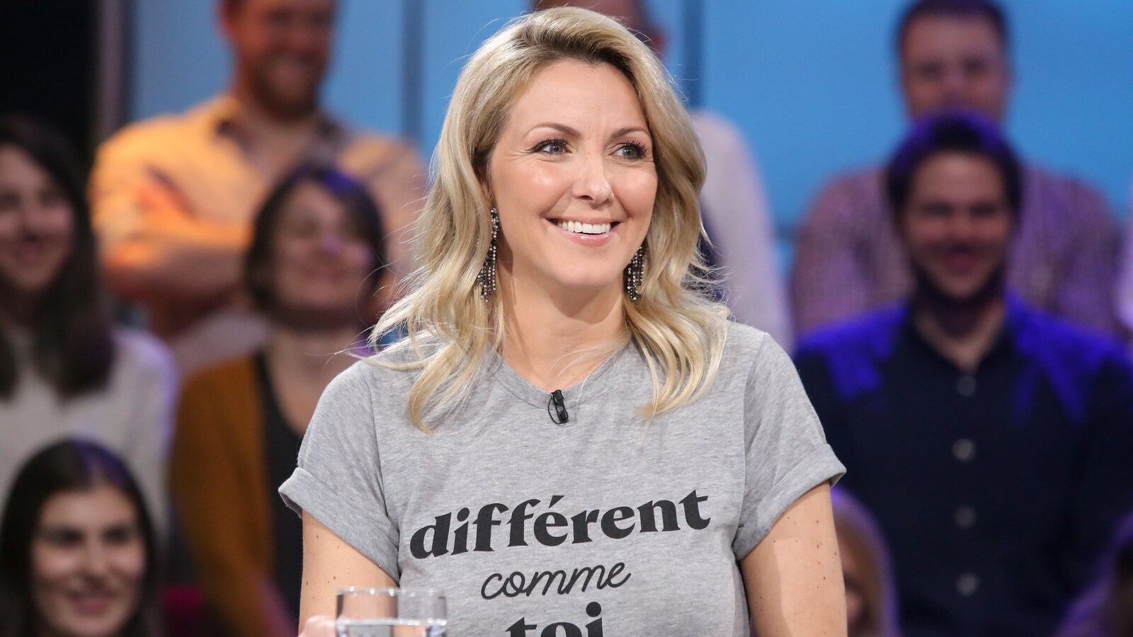 Véronique Cloutier lors d'un passage à Tout le monde en parle.