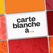 Le titre de l'émission "Carte blanche à..." et les noms de 5 personnes à l'animation : Catherine Pépin, Myriam Fehmiu, Patricia Bitu Tshikudi, Marc-André Carignan et Roseline Filion.