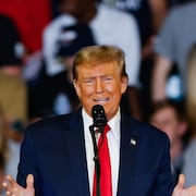 L'ancien pr&eacute;sident Donald Trump le 10 f&eacute;vrier 2024.