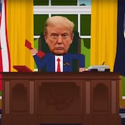 Donald Trump tient le téléphone rouge dans un épisode de South Park.