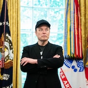 Elon Musk dans le bureau ovale le 30 mai 2025.