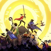 Des personnages de jeux vidéo se battent pour atteindre le sommet d'une montagne. 