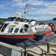 L'aéroglisseur Penac a été mis au rancart par la Garde côtière canadienne en 2017.