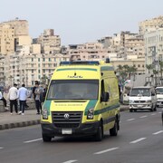 Une ambulance circule à Alexandrie.