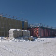 La future usine d'Anacolor est en construction dans le parc industriel de Saint-Lambert-de-Lauzon