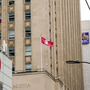 Les bureaux de BMO, de la Banque Scotia et de RBC au centre-ville de Toronto.