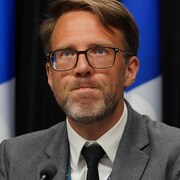 Benoît Dubreuil en conférence de presse.