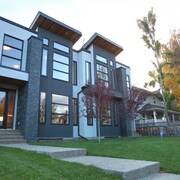 De maisons dans un quartier résidentiel de Calgary.