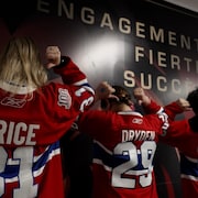 Des partisans du Canadien &agrave; Welland en Ontario.
