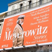 Une affiche du film de Netflix « The Meyerowitz Stories » à Cannes