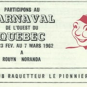Image promotionnelle du Carnaval de l'ouest québécois 1962
