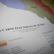 La carte électorale du Québec.