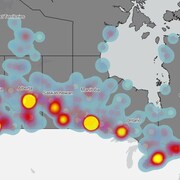 Une carte du Canada répertorie les disparitions en fonction des provinces.