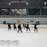 L'&eacute;quipe interm&eacute;diaire de Cassiop&eacute;e sur la glace.