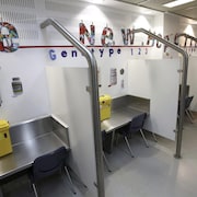 Des boxes d'injection vides dans un centre supervisé