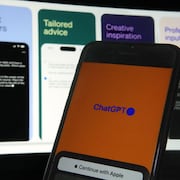 L'application ChatGPT sur un iPhone.