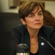 La ministre Christine Fréchette en commission.