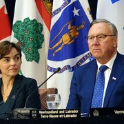 Christine Fr&eacute;chette et Tony Wakeham.