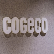 Le logo de Cogeco, à ses bureaux à Montréal.