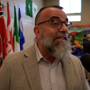 Sébastien Fontaine en entrevue avec Radio-Canada.
