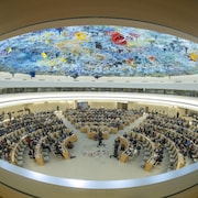 Une réunion du Conseil des droits de la personne de l'ONU à Genève. (Photo d'archives)
