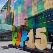  Annonce COP15 devant le Palais des congrès de Montréal.