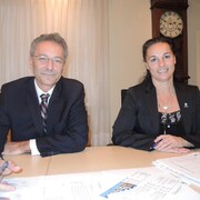 Denis Lavoie et Annie Nepton assis côte-à-côte