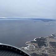 Photo aérienne du lac Saint-Jean.