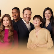 Les comédiens posent sur l'affiche de l'événement télévisuel.