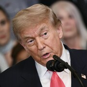 Plan rapproché de Donald Trump.