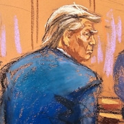 Un dessin de cour de Trump.