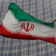 Le drapeau de l'Iran.