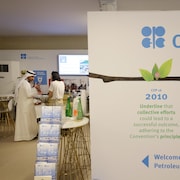 Le stand de l'OPEP à la COP28 à Dubaï.