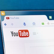 Le site web YouTube dans un navigateur web. 