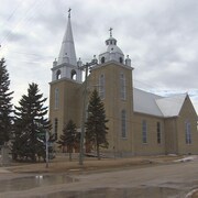 L'église de Sainte-Agathe.