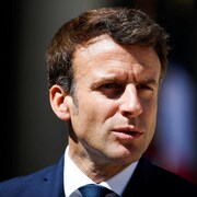 Portrait d'Emmanuel Macron.