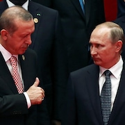 Le présidents turc et russe, Recep Tayyip Erdogan et Vladimir Poutine
