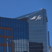 Le siège social de Financement agricole Canada (FAC) au centre-ville de Regina, en Saskatchewan. Le 2 mai 2024.