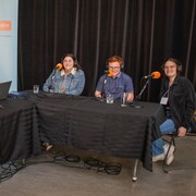 Emmanuel Arseneault, Isabelle Lévesque, Marianne Comeau, Hugo Montreuil et Léane Poirier-Bourque