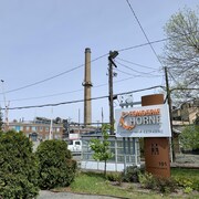 L'entrée de la Fonderie Horne à Rouyn-Noranda