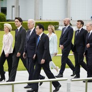 Les dirigeants du G7 au mémorial des victimes de la bombe atomique à Hiroshima