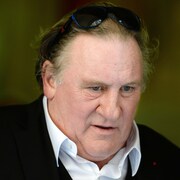 Gérard Depardieu en gros plan. 