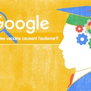 Illustration de Sophie Leclerc montrant le concept de l'université Google.