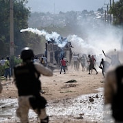 Une manifestation en Haïti.