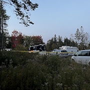 Un poste de commandement dans un rang.