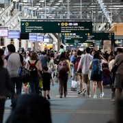 Intérieur de l'aéroport de Vancouver.